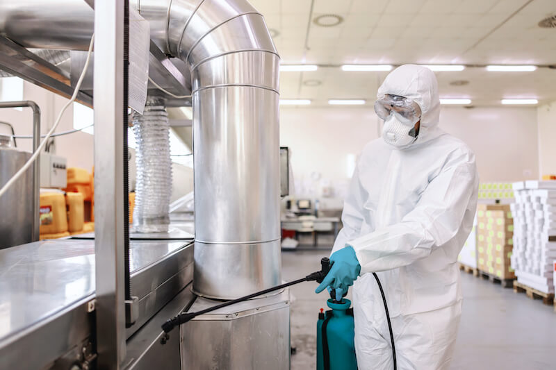 sanitisation in food factory for safety
